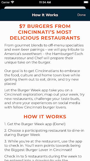Cincinnati Burger Week Screenshot 1