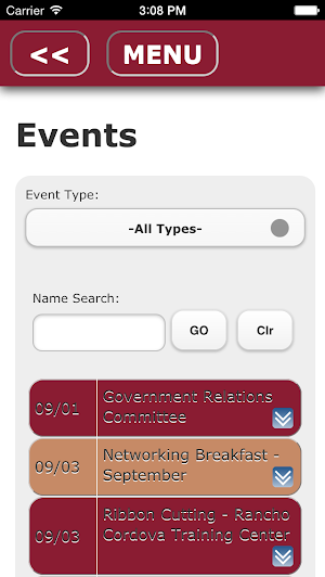 Rancho Cordova Chamber Screenshot 2