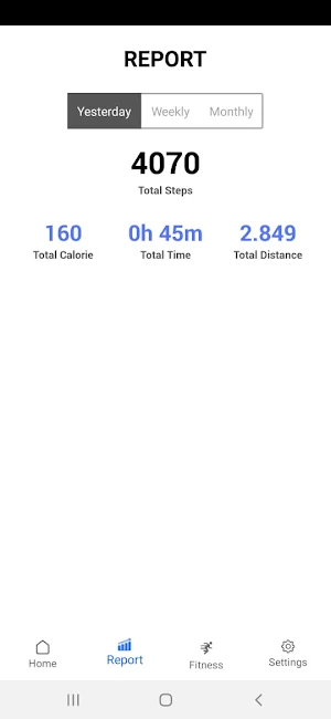 Pedometer King Screenshot 1