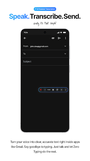 Zero Typing AI: Voice to Text Screenshot 3