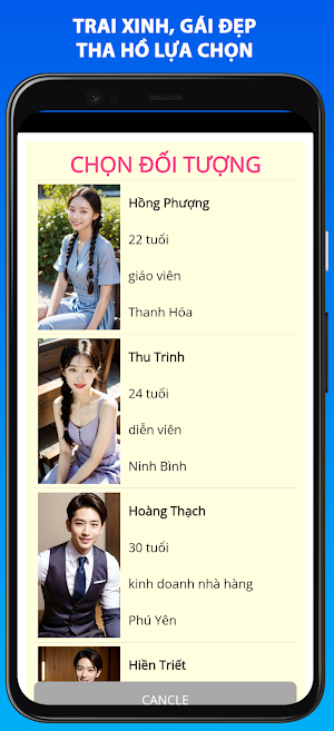 Tìm người yêu AI Screenshot 1
