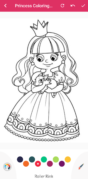 Kawaii Princess Coloring Book Screenshot 3