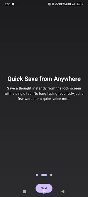 Missed Thought Saver Screenshot 1
