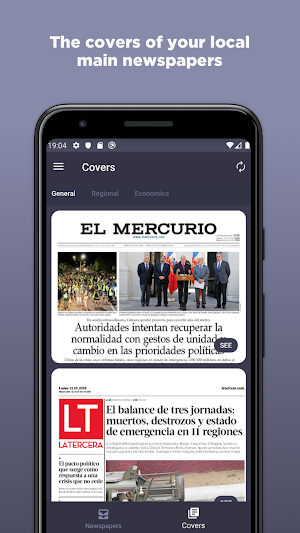 Chilean Newspapers Screenshot 3