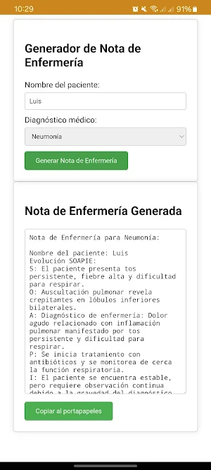 Enfermería Notas Screenshot 1