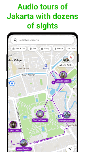 Jakarta Tour Guide:SmartGuide Screenshot 0