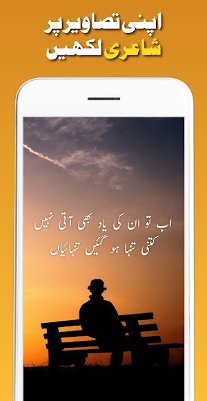 Urdu Art: Urdu text on picture Screenshot 3