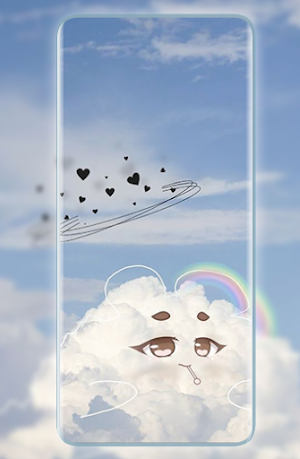 cute cloud walpaper Screenshot 0