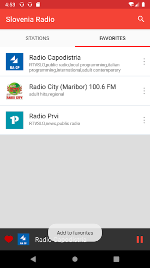 Slovenia Radio Station Screenshot 2