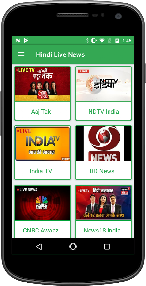 Hindi Live News Screenshot 1