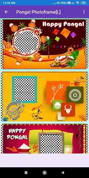 Happy Pongal: Greeting, Photo Frames, GIF, Quotes Screenshot 2