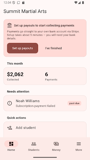 DojoDues: Dojo Fees & Belts Screenshot 0