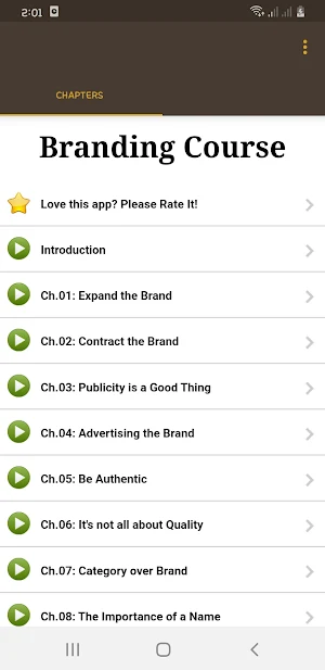 Branding Course Screenshot 1