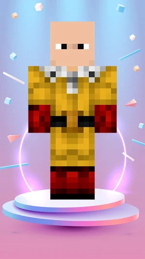 One Punch Man Skin Minecraft Screenshot 1