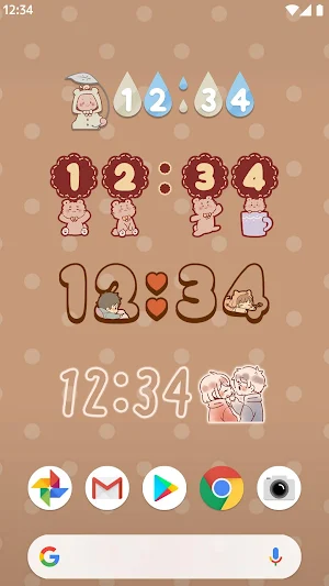 Digital Clock Widget Obediently Tell Screenshot 2