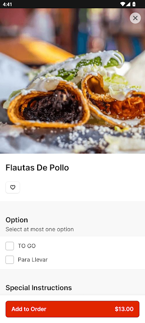 Mas Street Tacos Screenshot 2