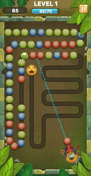 Marble Zumble Shooter - Jungle Marble Blast Screenshot 2