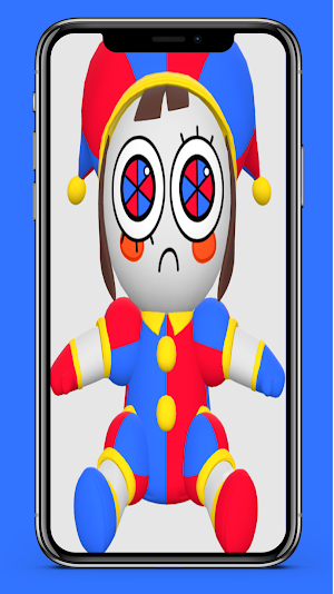 Pomni Cute Digital Wallpaper Screenshot 0