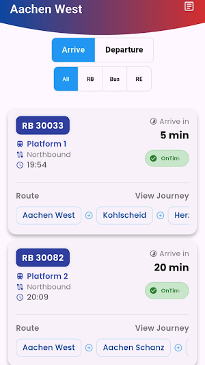 DB Züge live: ICE, IC, RE, RB Screenshot 2