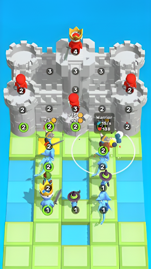 Idle Castle War- Merge Warrior Screenshot 1