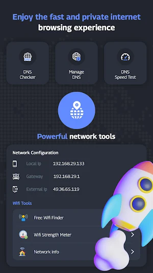 DNS Changer IPV4 - IP Tools Screenshot 1