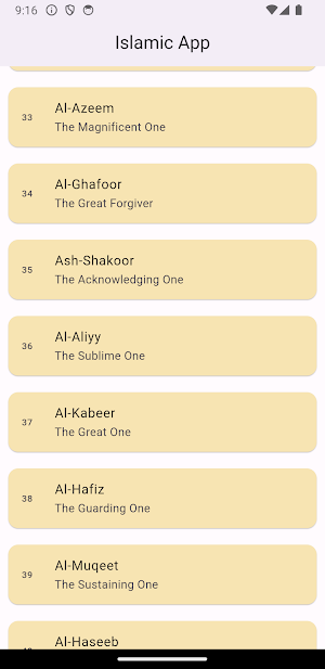 Allah 99 Names (Esmaul-Husna) Screenshot 2