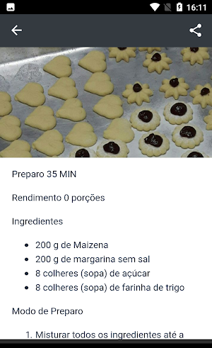 Receitas de Biscoitos amanteigados Screenshot 3