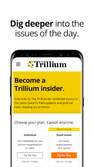 TheTrillium.ca Screenshot 2
