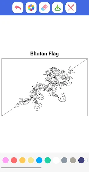 World Flags Coloring Book Screenshot 3