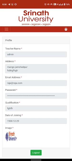 SU Faculty - Srinath University Screenshot 3
