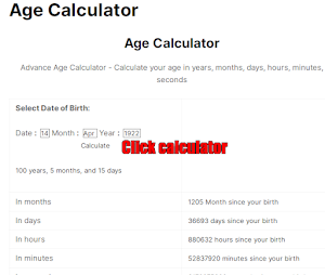 Age Calculator Screenshot 2