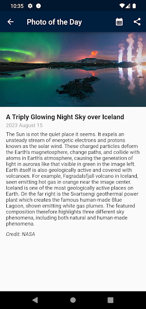Daily Astronomy Explorer Screenshot 1
