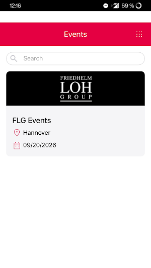 FLG Event App Screenshot 2