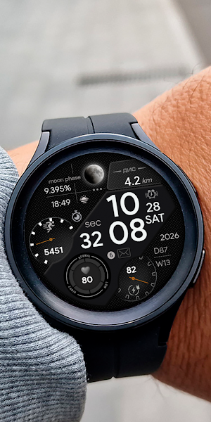 Digital HUFE Watch face Screenshot 1