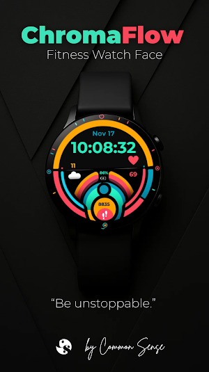 ChromaFlow Watch Face Screenshot 1