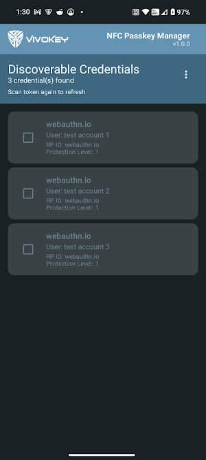 NFC Passkey Manager Screenshot 2