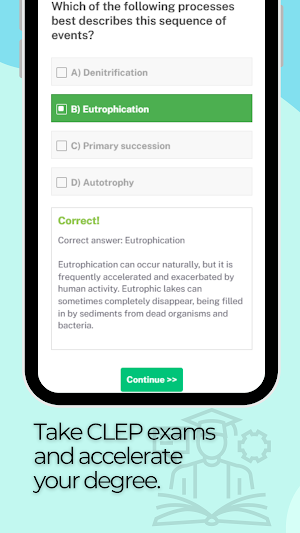 CLEP Practice Test Screenshot 3