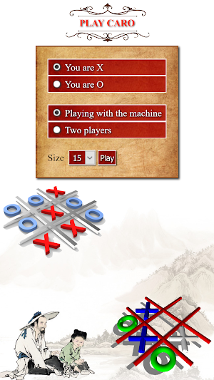 Playing chess Caro - Tic tac toe - Gomoku Screenshot 0