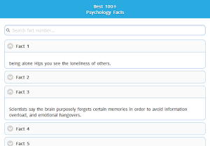 Psychology Facts Collection Screenshot 3