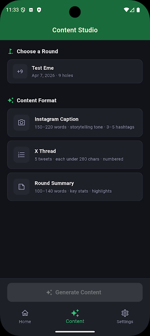 Caddie AI Screenshot 1