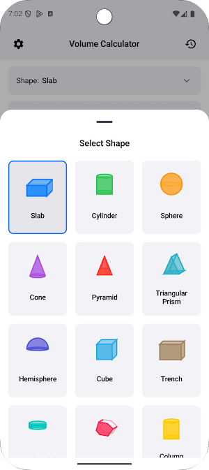 Concrete & Cubic Yard Calc Screenshot 2