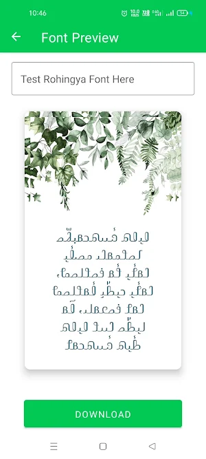 Rohingya Font Styles Screenshot 3