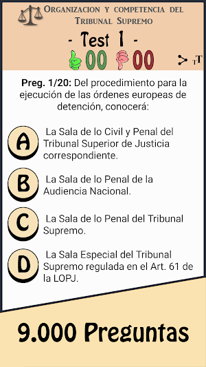 TestOpos Justicia Screenshot 2