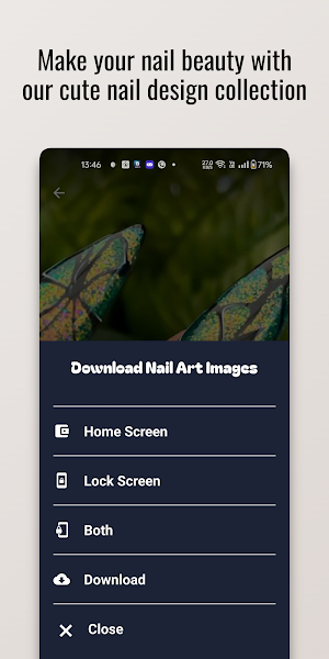Metallic Mosaic Nail Design Screenshot 2