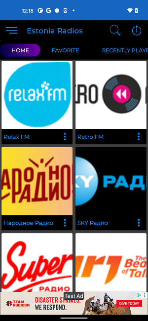 Estonia Radio + Recorder Screenshot 1