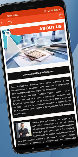 GAM Professional Services Screenshot 1
