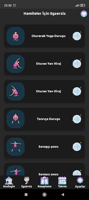 Hamile Egzersiz Fitness Screenshot 2