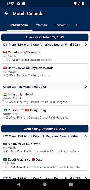 Cricket Score - World Cup 2023 Screenshot 3