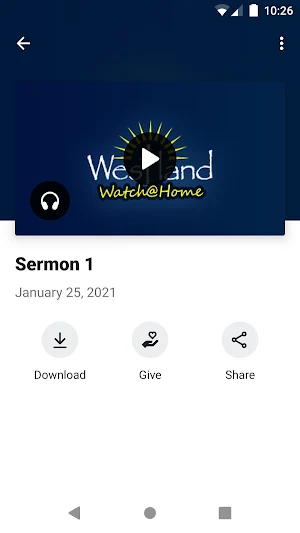 Westland Baptist Church Screenshot 2