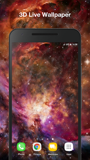 Inferno Galaxy Live Wallpaper Screenshot 0